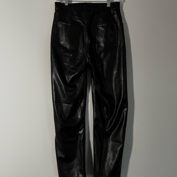 Abercrombie & Fitch Vegan Leather Ankle Straight Pant size 4 - Picture 7 of 7